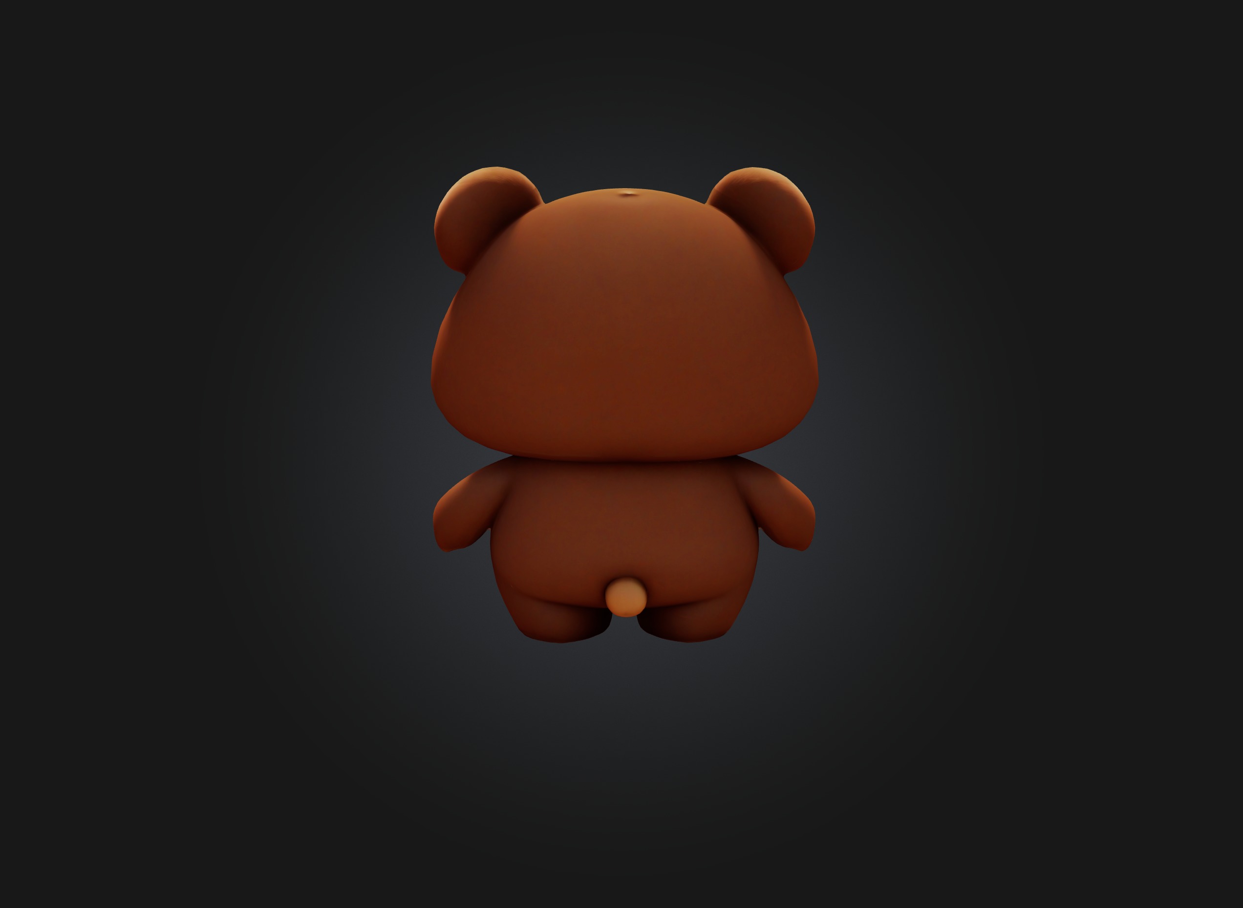 cute cartoon bear model 3D model_5
