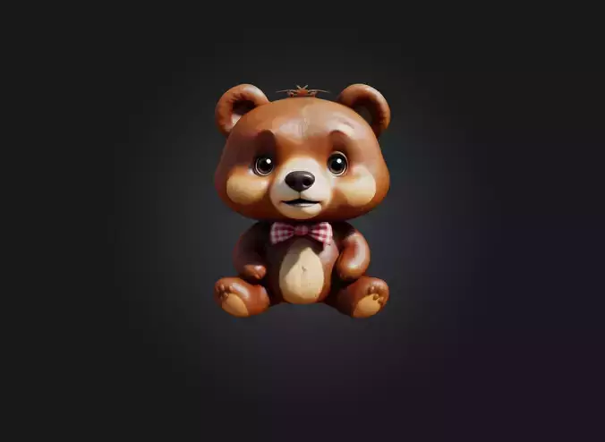 cute cartoon bear model