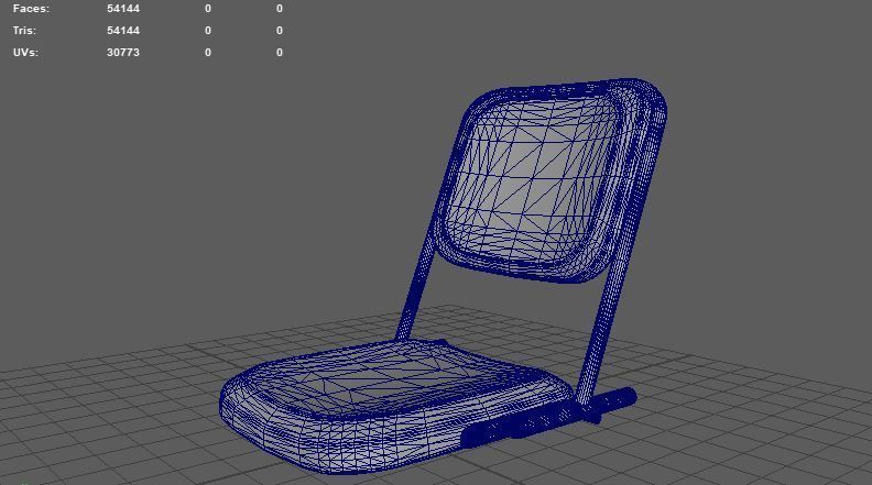  Stadium Seat 3D model_10