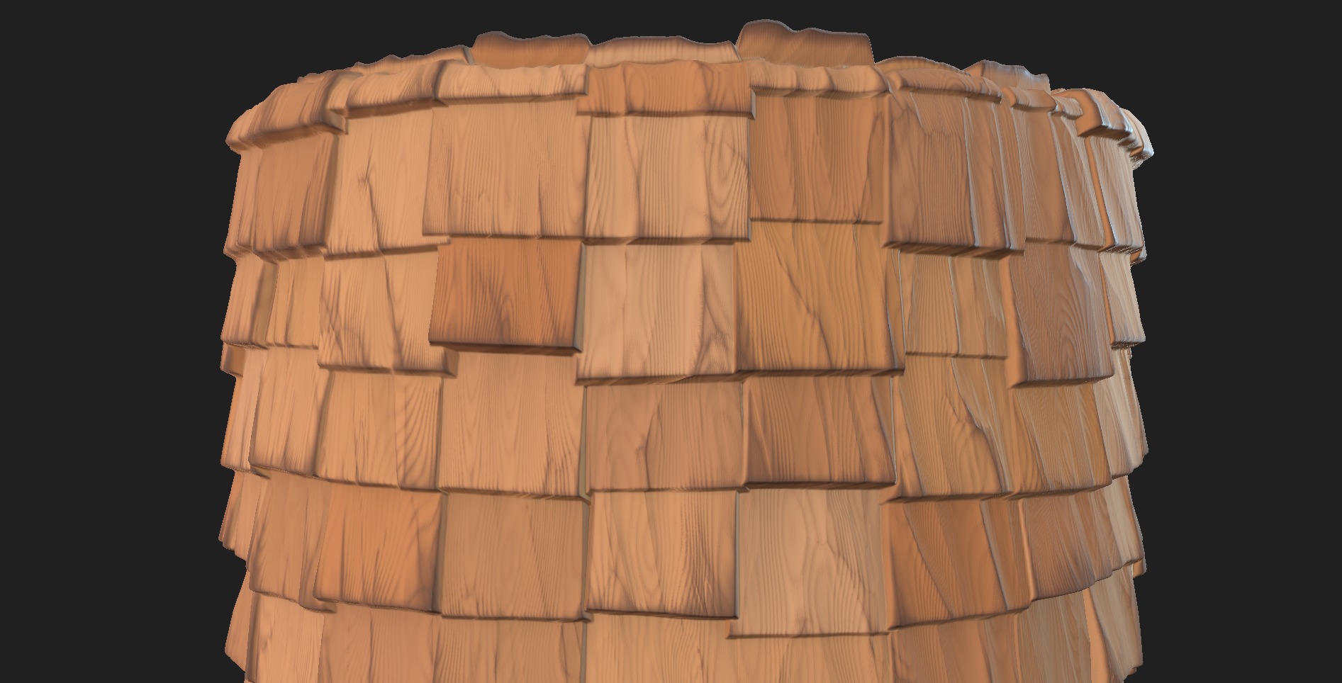Rectangular Wooden roof seamless PBR material Texture_2