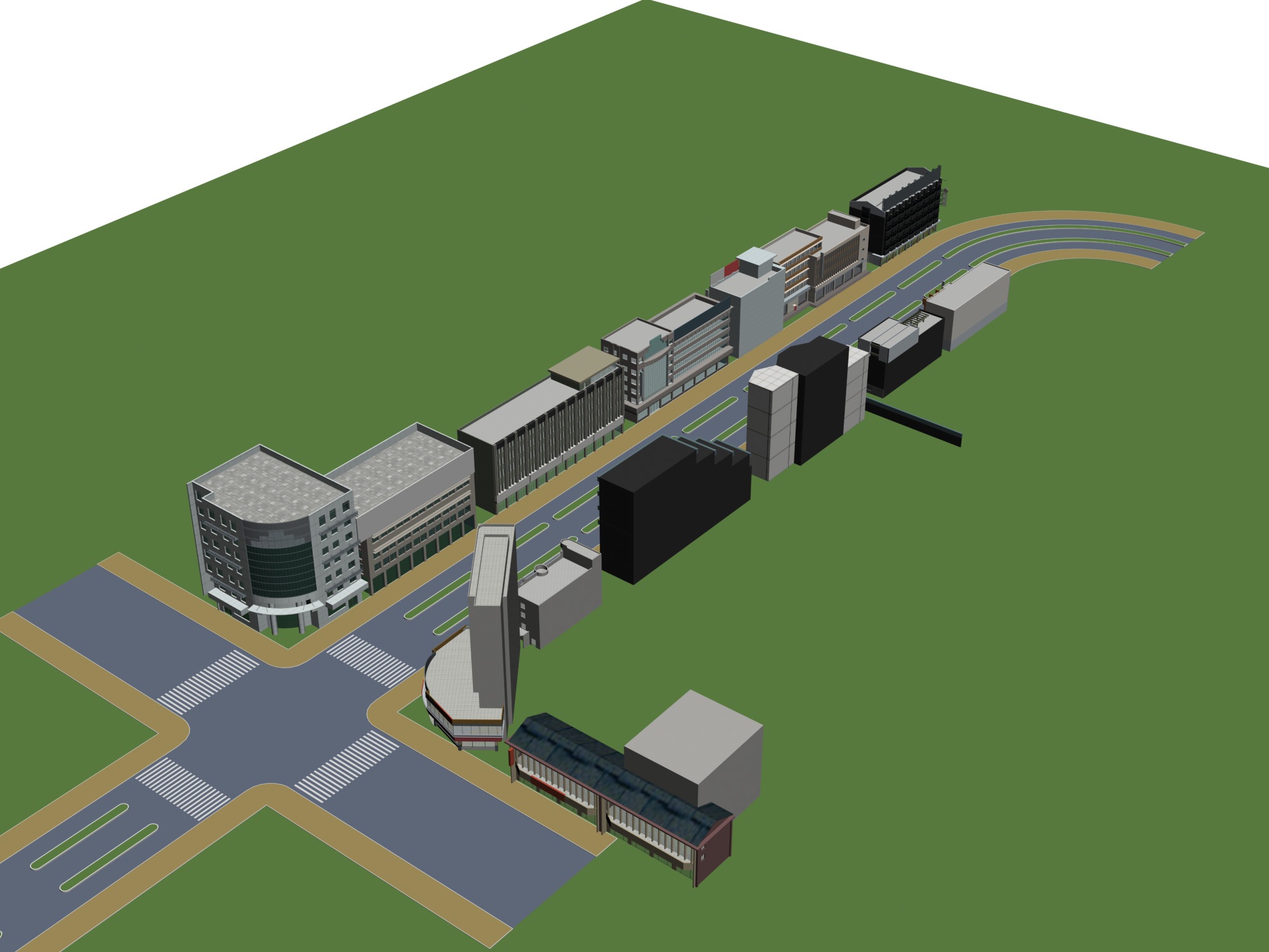 Commercial Building Collection 50 items Vol2 3D model_1