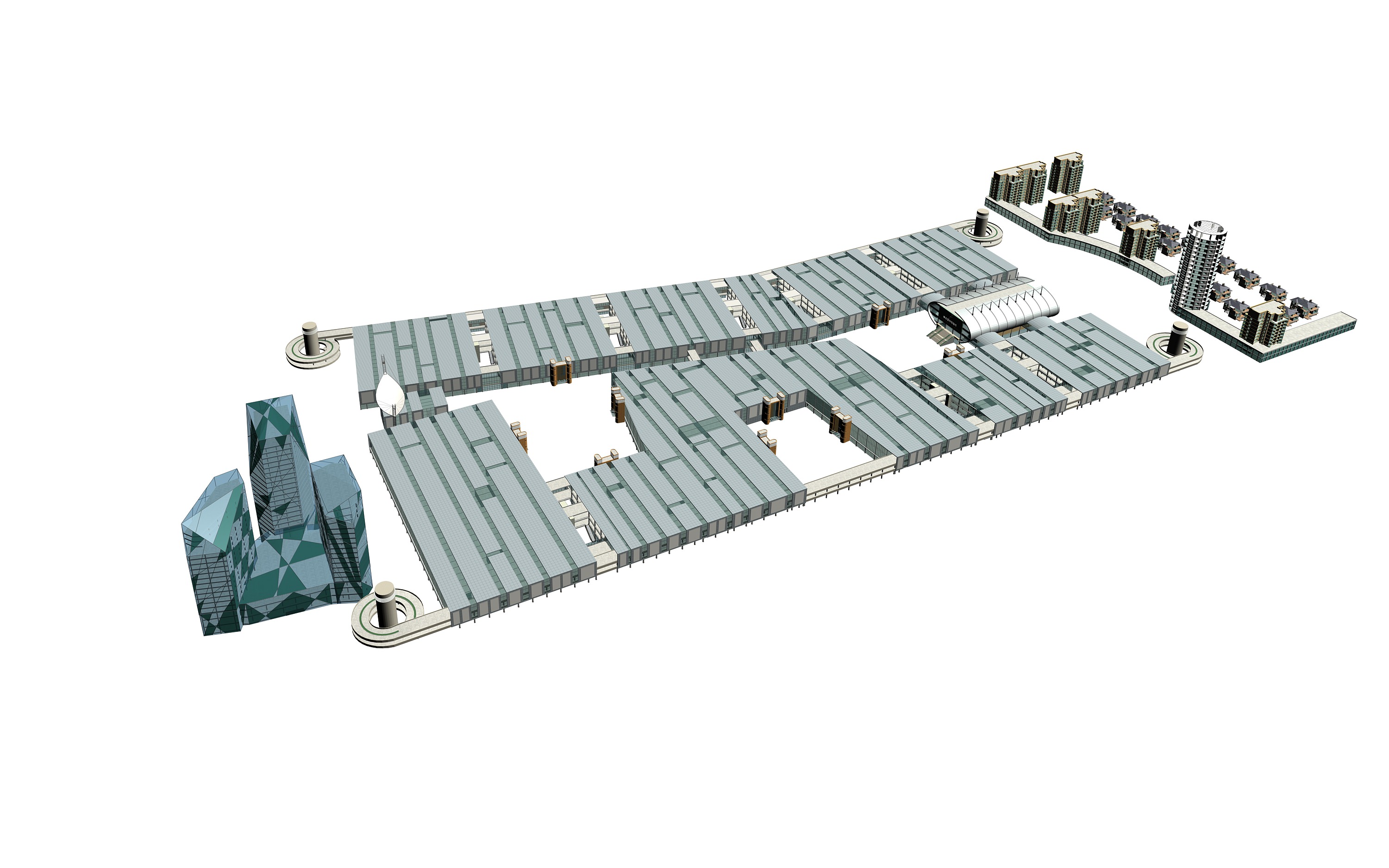 Commercial Building Collection 50 items Vol2 3D model_4