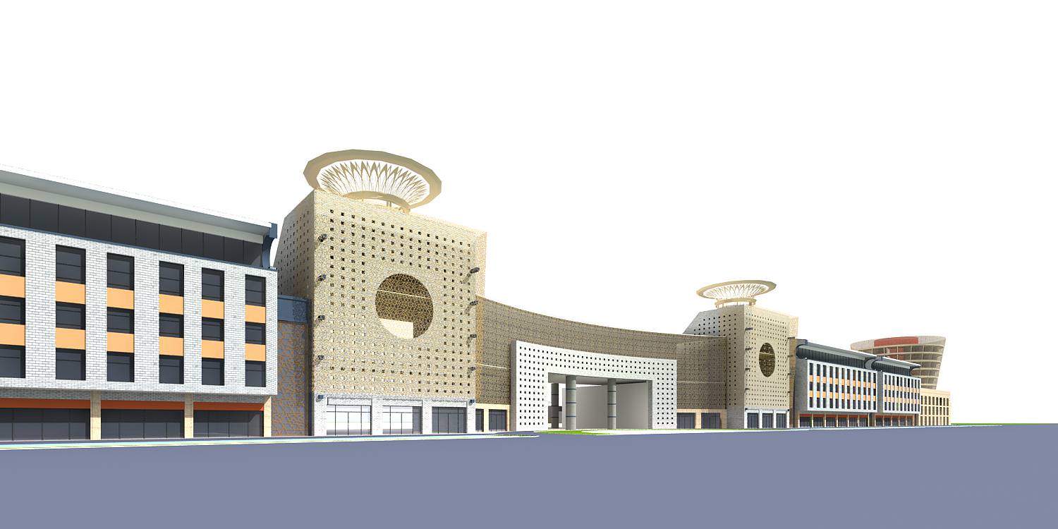 Commercial Building Collection 50 items Vol2 3D model_37