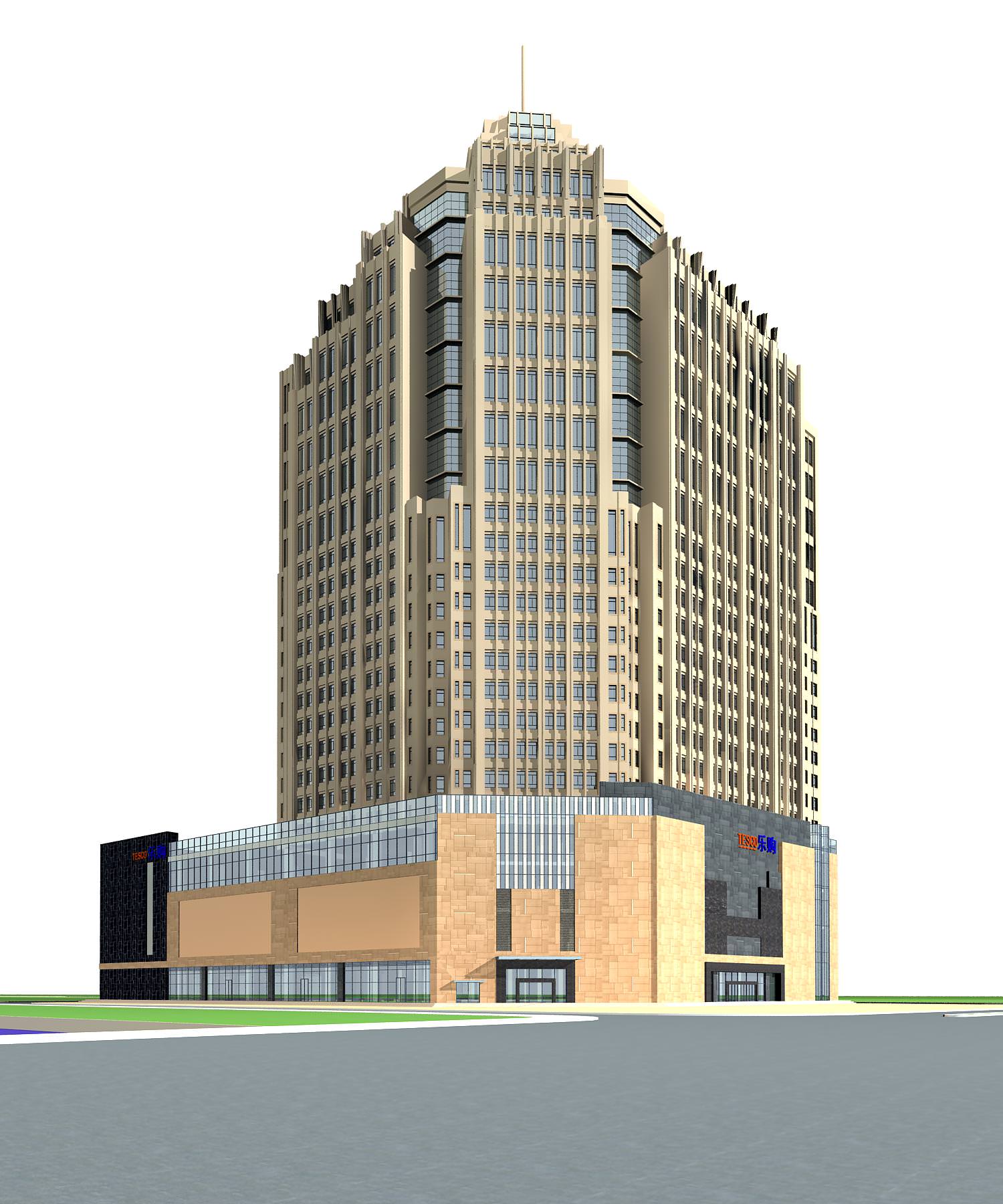 Commercial Building Collection 50 items Vol2 3D model_33