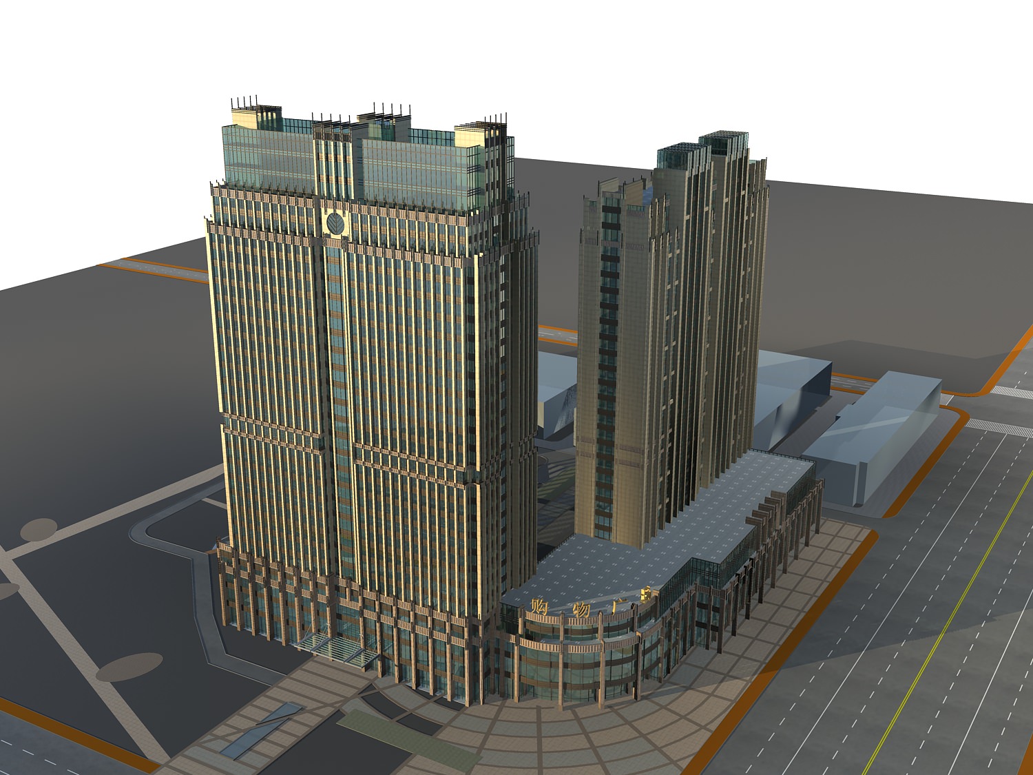 Commercial Building Collection 50 items Vol2 3D model_3