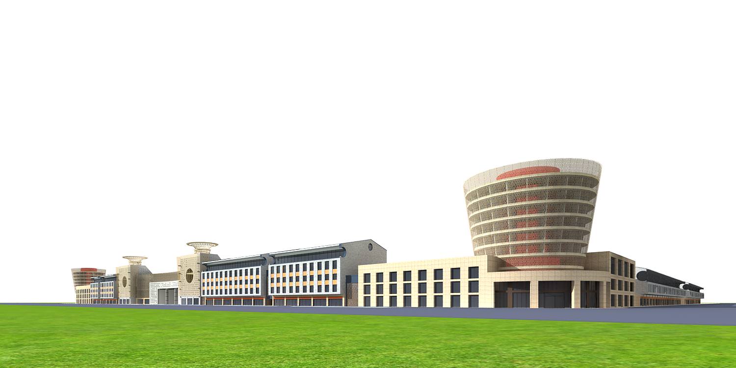 Commercial Building Collection 50 items Vol2 3D model_35