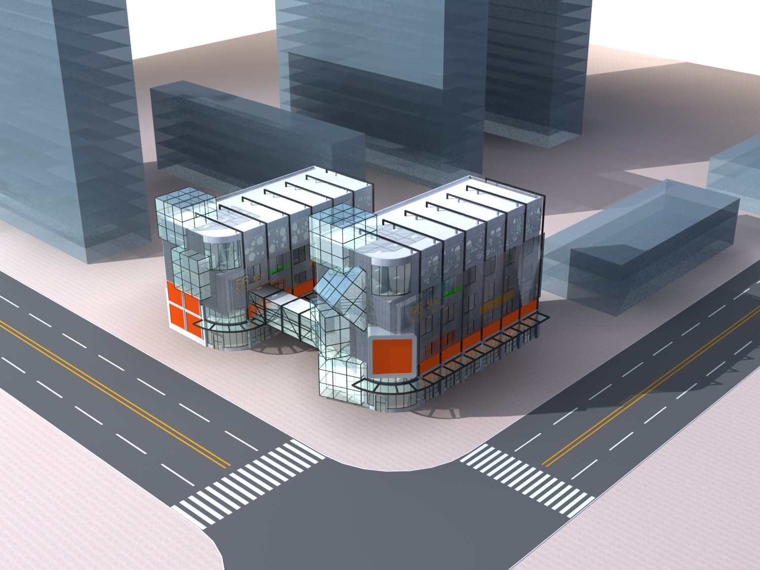 Commercial Building Collection 50 items Vol2 3D model_8