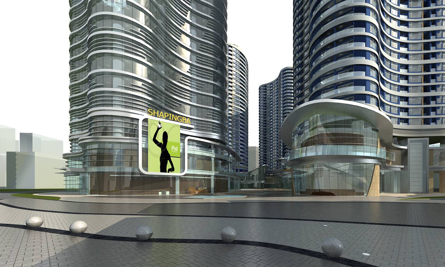 Commercial Building Collection 50 items Vol2 3D model_15