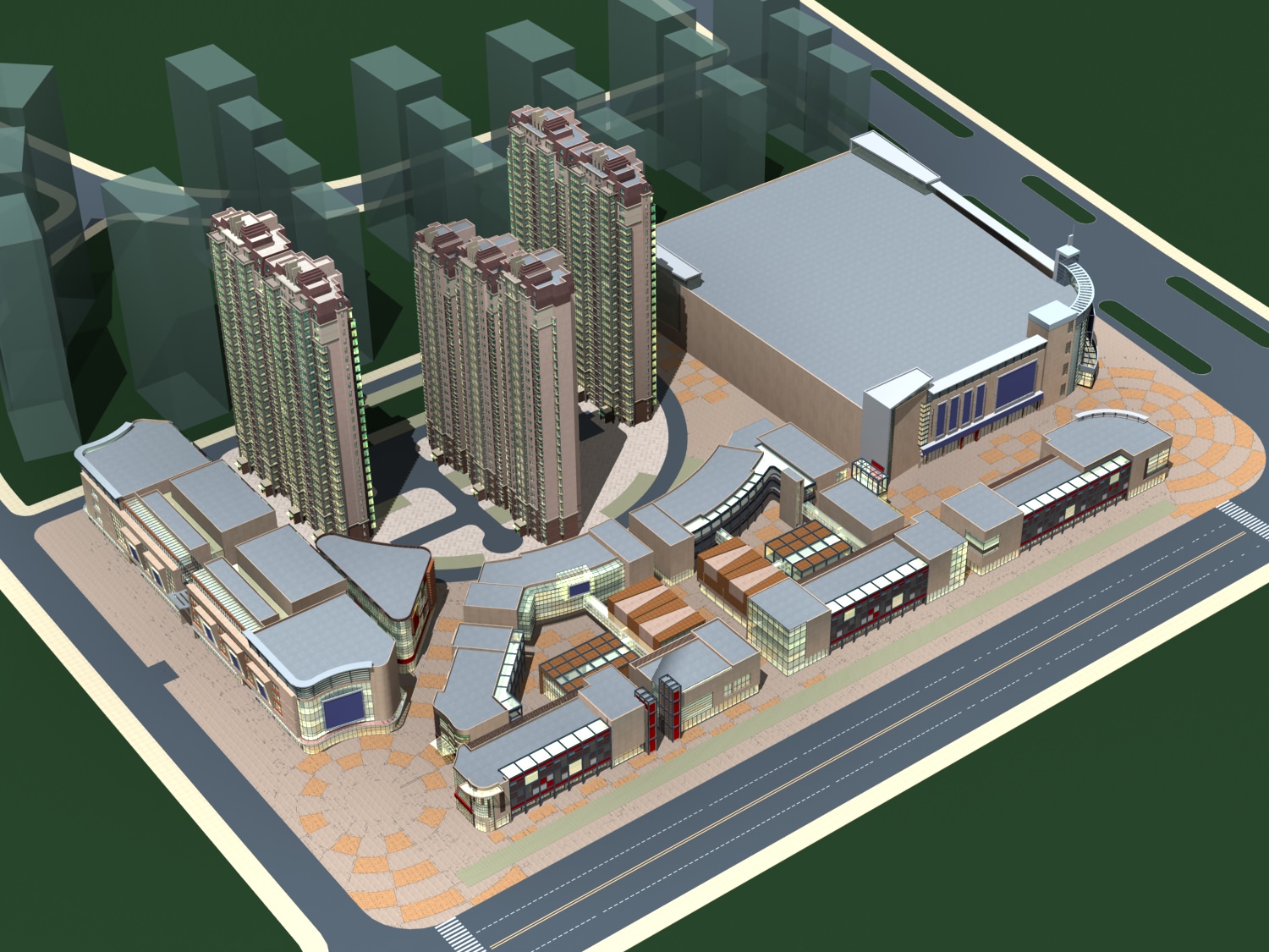 Commercial Building Collection 50 items Vol2 3D model_11