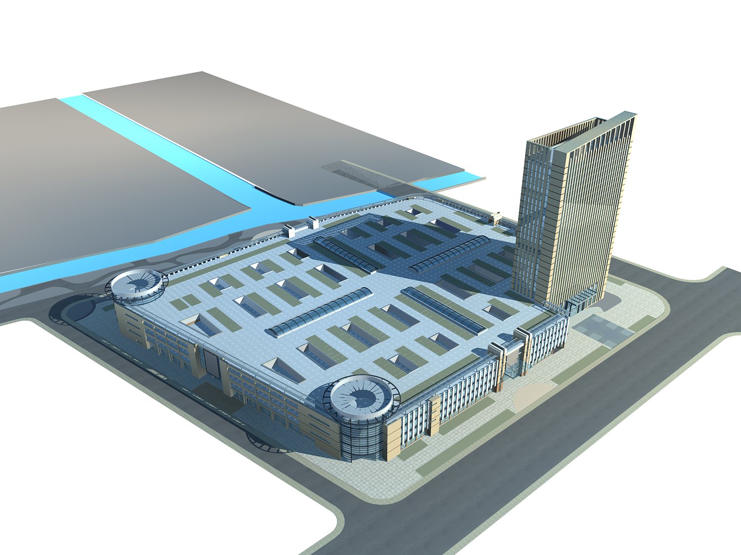 Commercial Building Collection 50 items Vol2 3D model_5