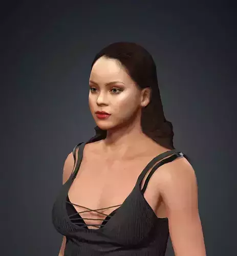 Rihanna 3d Model Low-poly 3D model