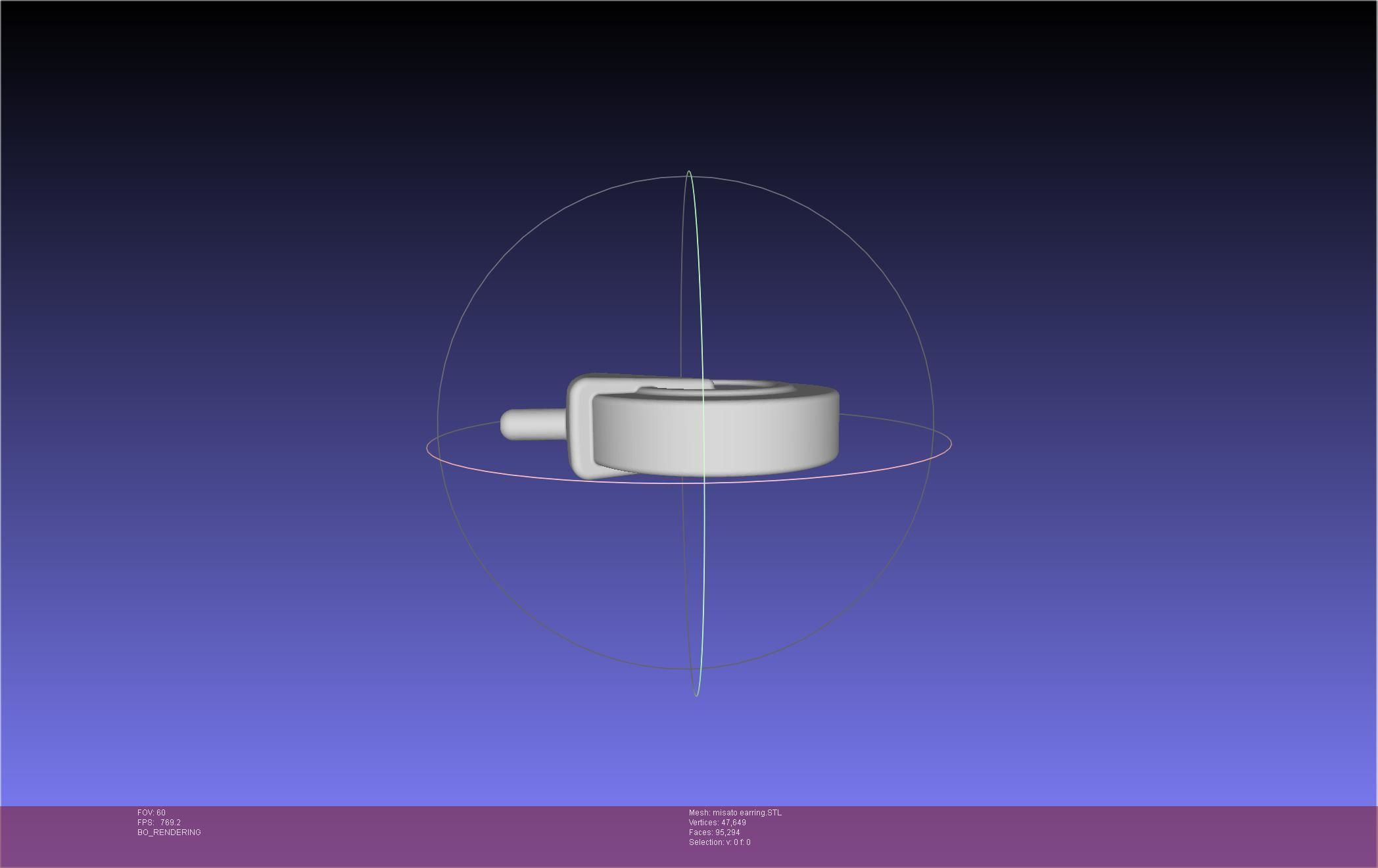 Evangelion Misato Earring 3D print model_6