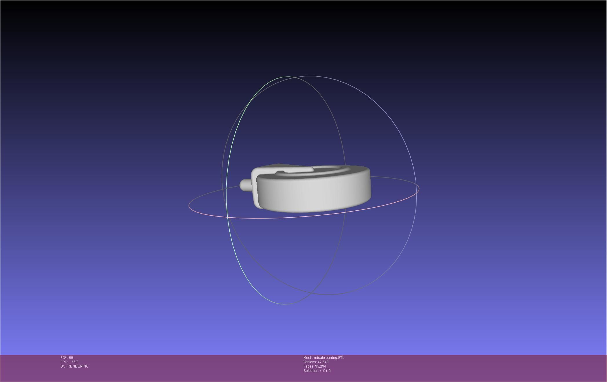 Evangelion Misato Earring 3D print model_5