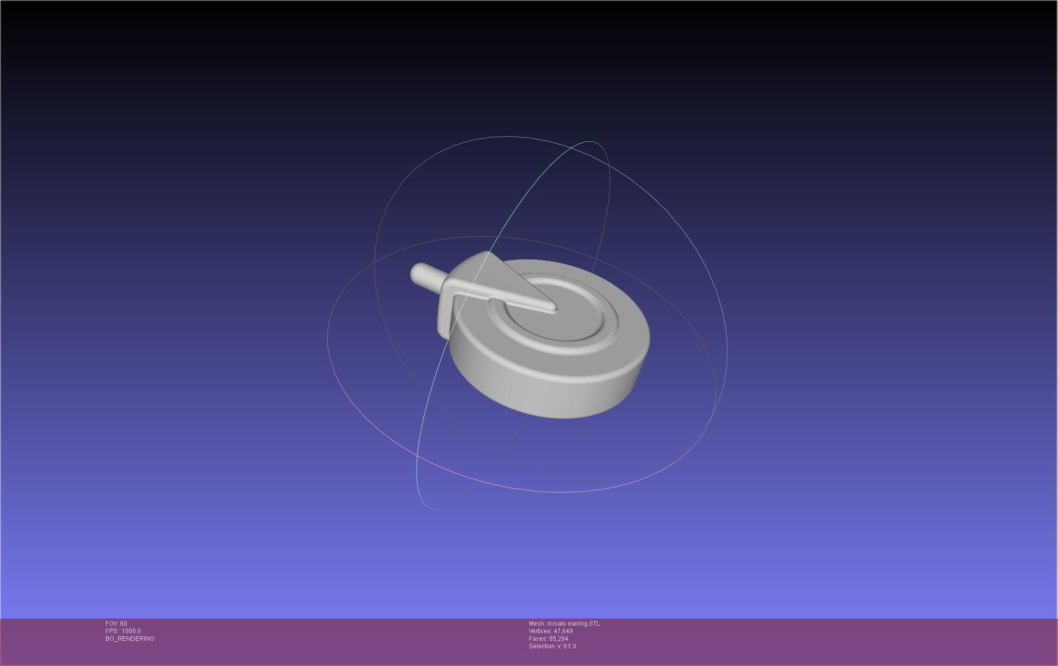 Evangelion Misato Earring 3D print model_13