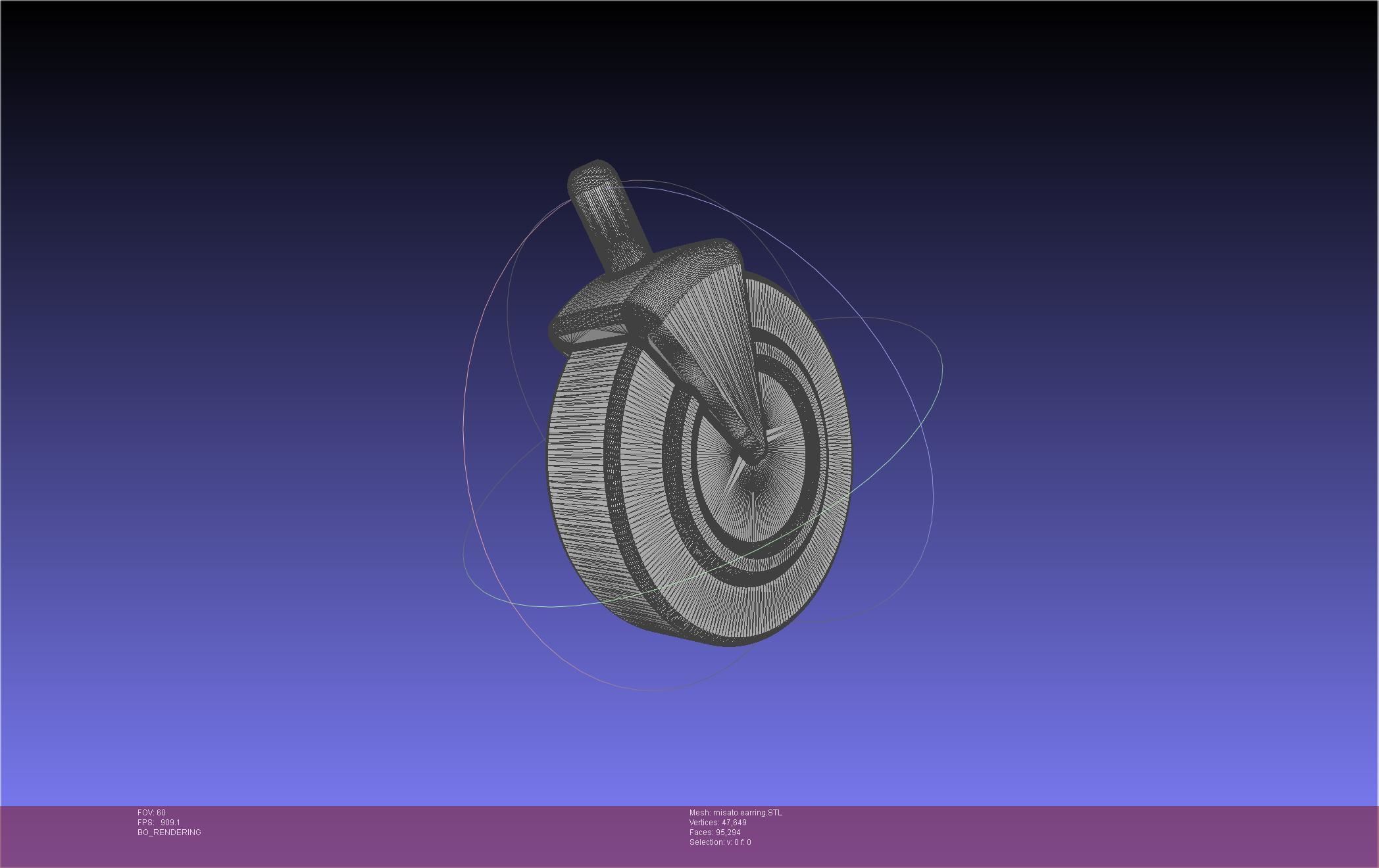 Evangelion Misato Earring 3D print model_25