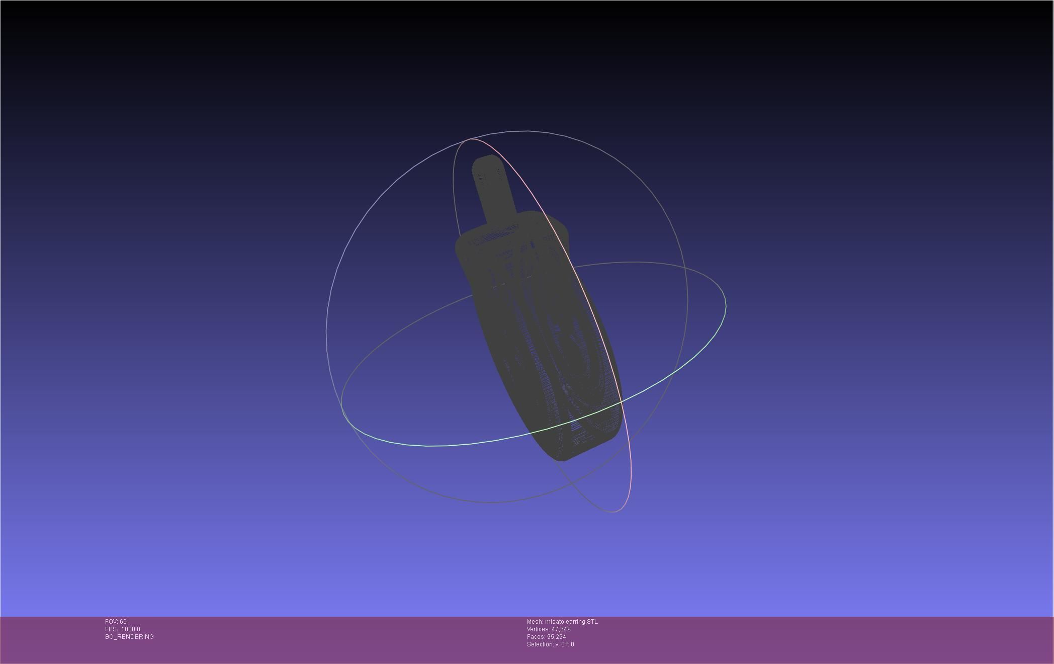 Evangelion Misato Earring 3D print model_23