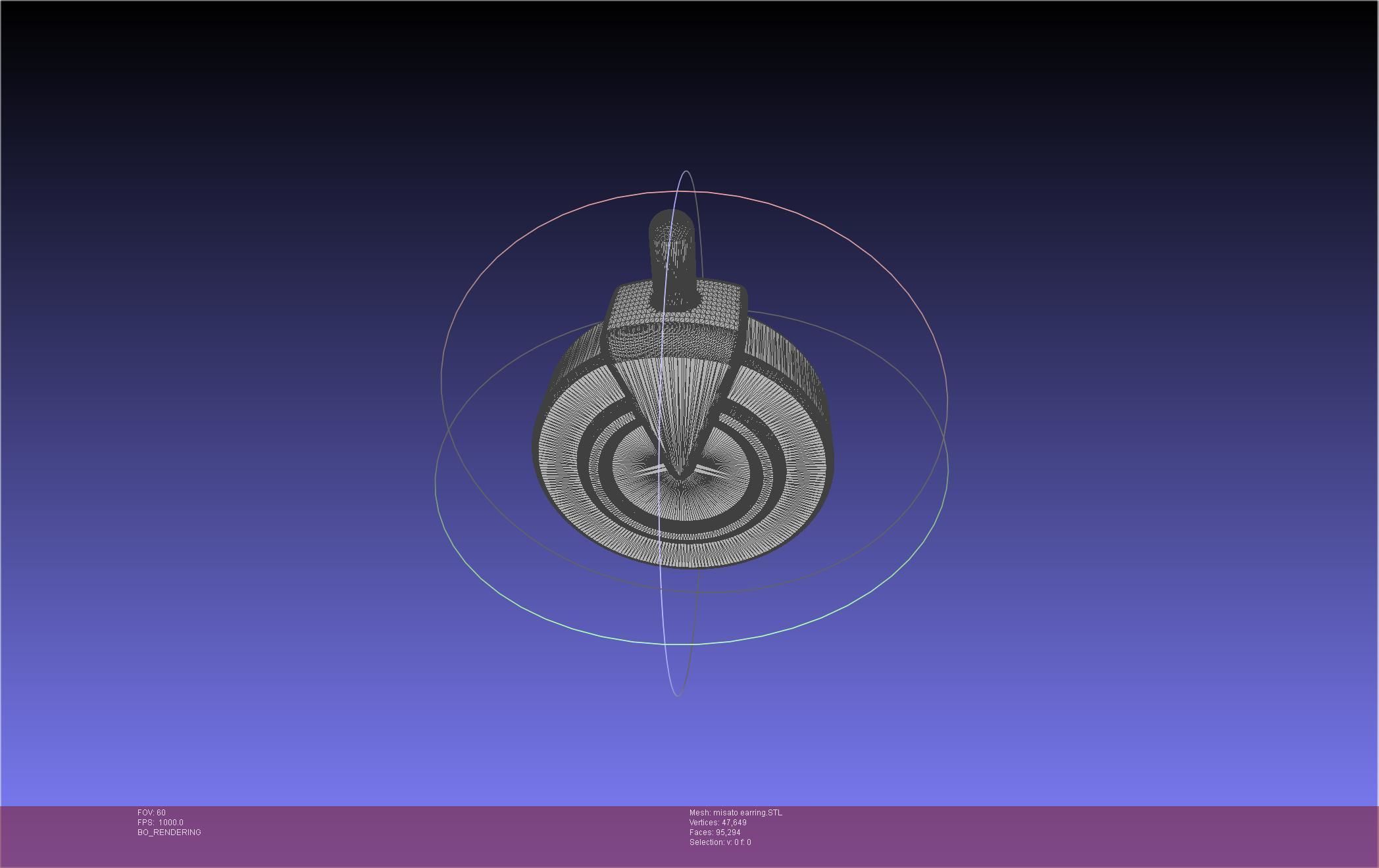 Evangelion Misato Earring 3D print model_21