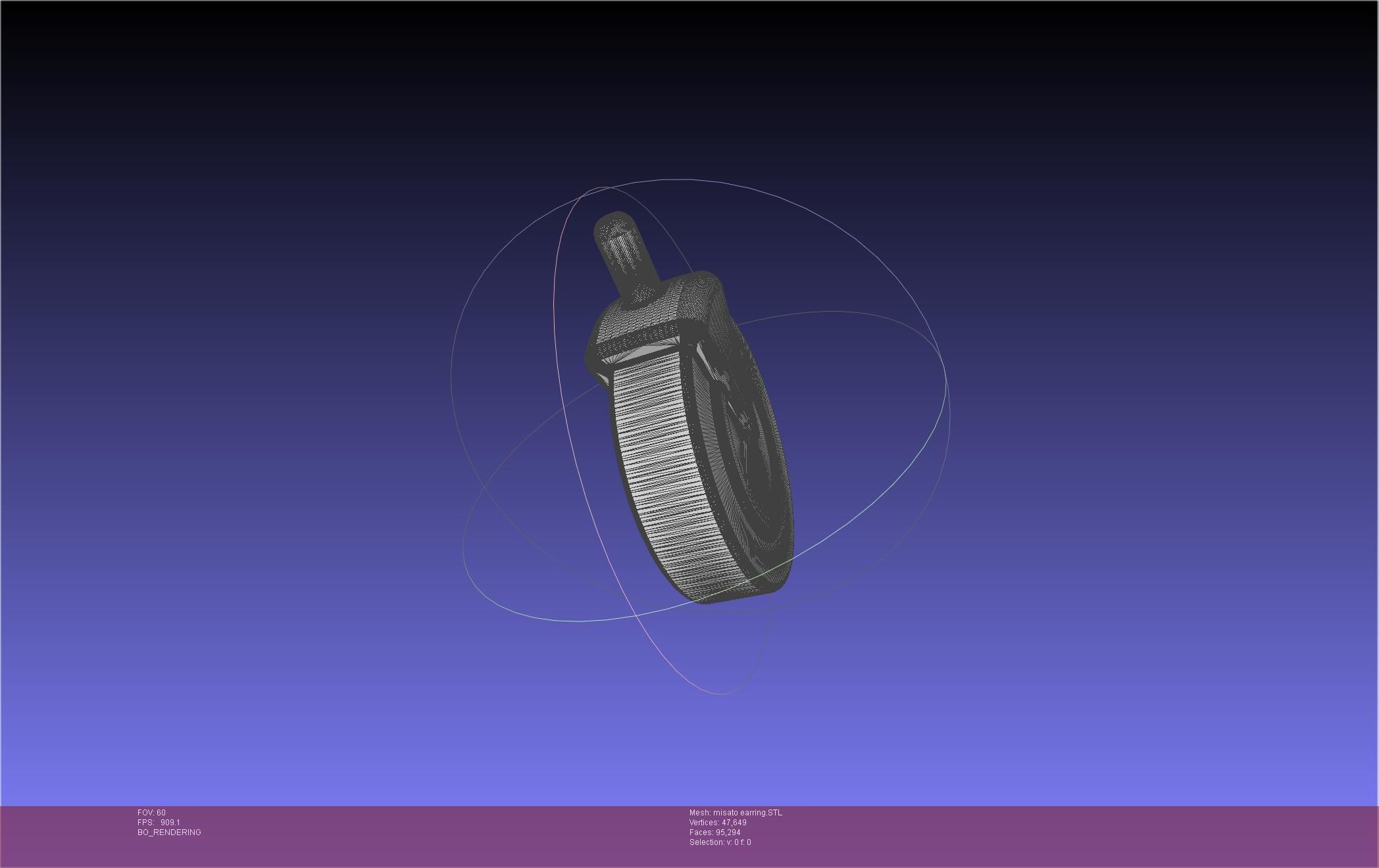 Evangelion Misato Earring 3D print model_24