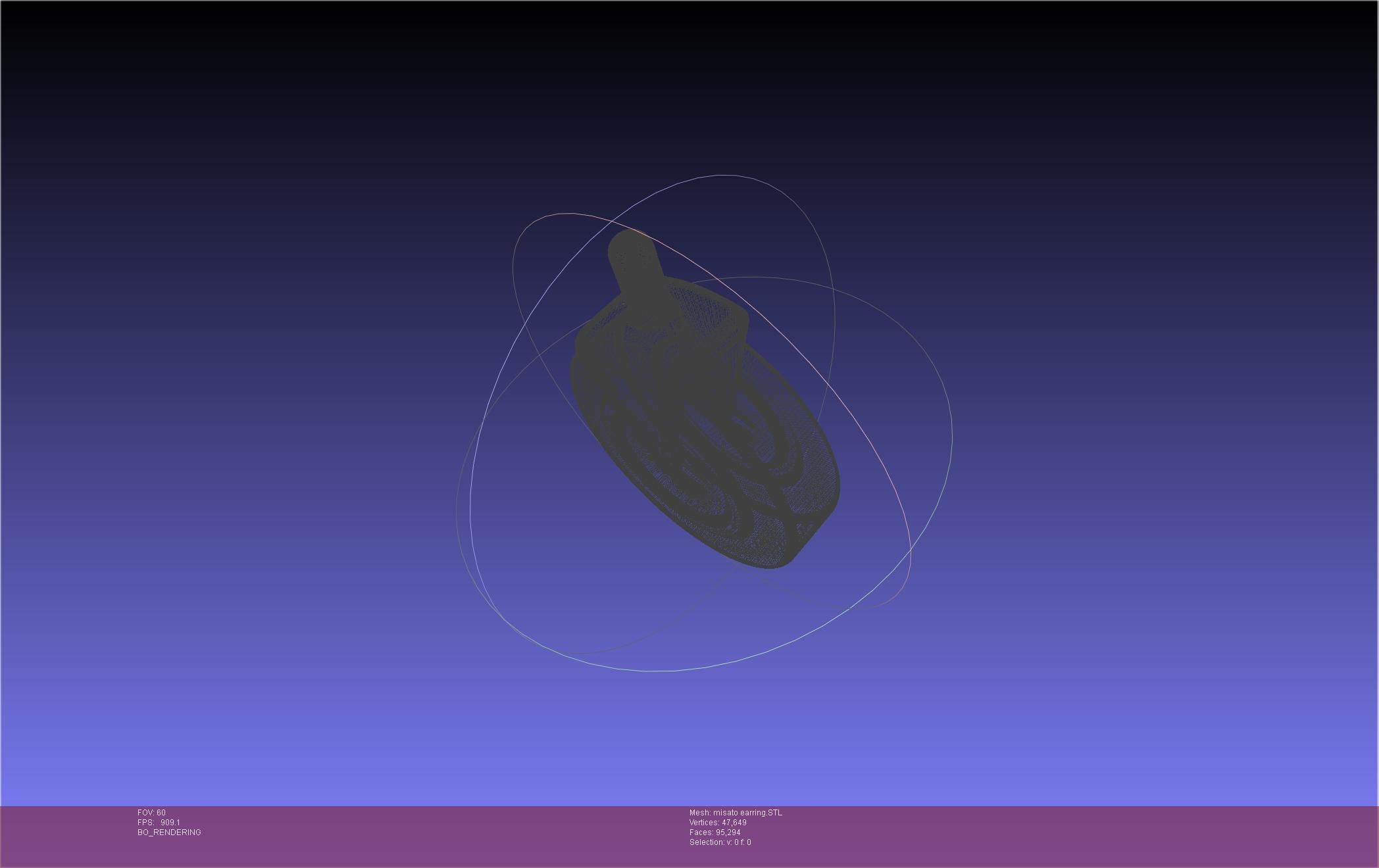 Evangelion Misato Earring 3D print model_22