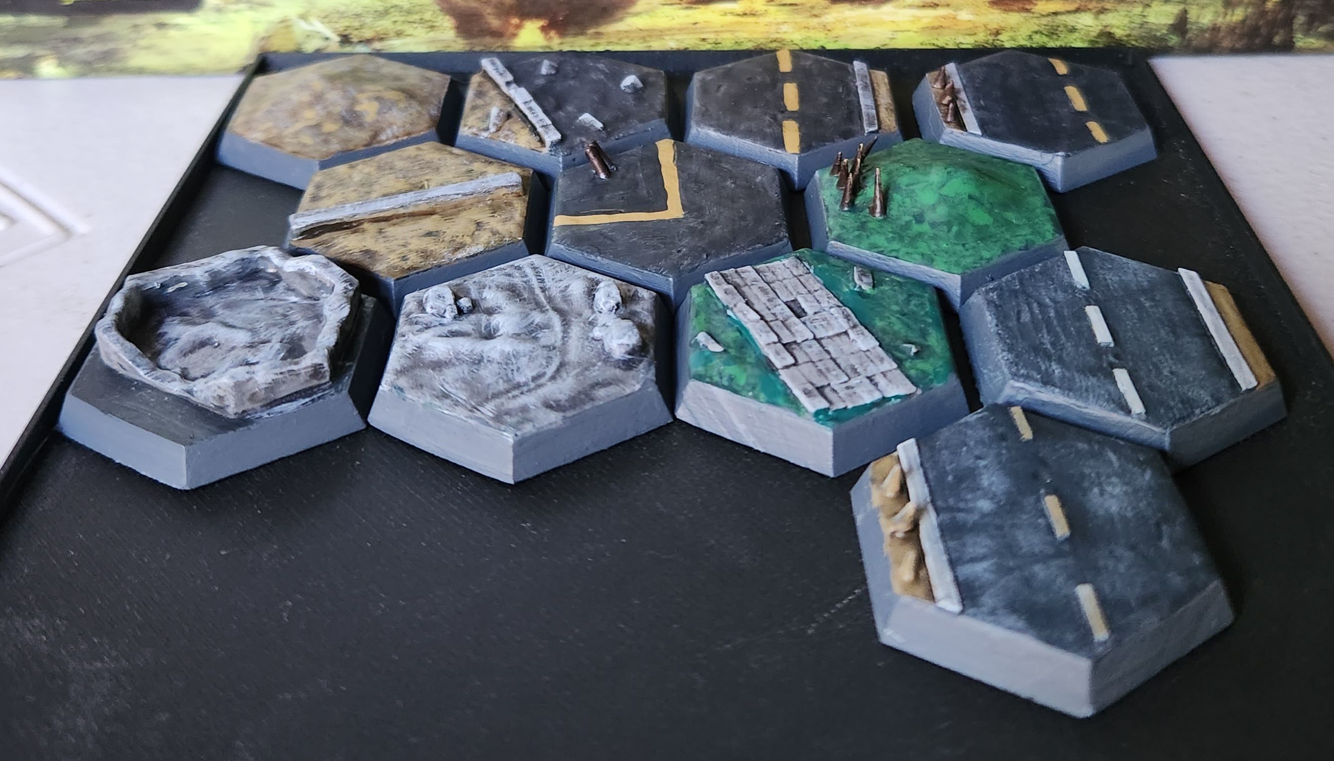 Battletech 3D Hex Bases Variety Pack 3D print model_2