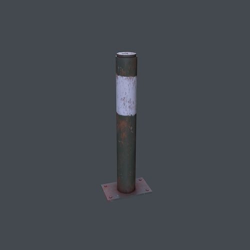 Post Barrier Barricade 3D model