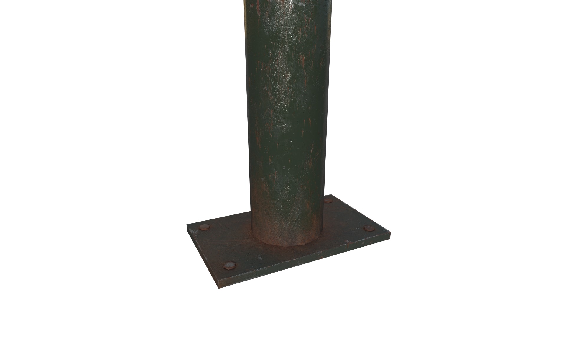 Post Barrier 3D model_5