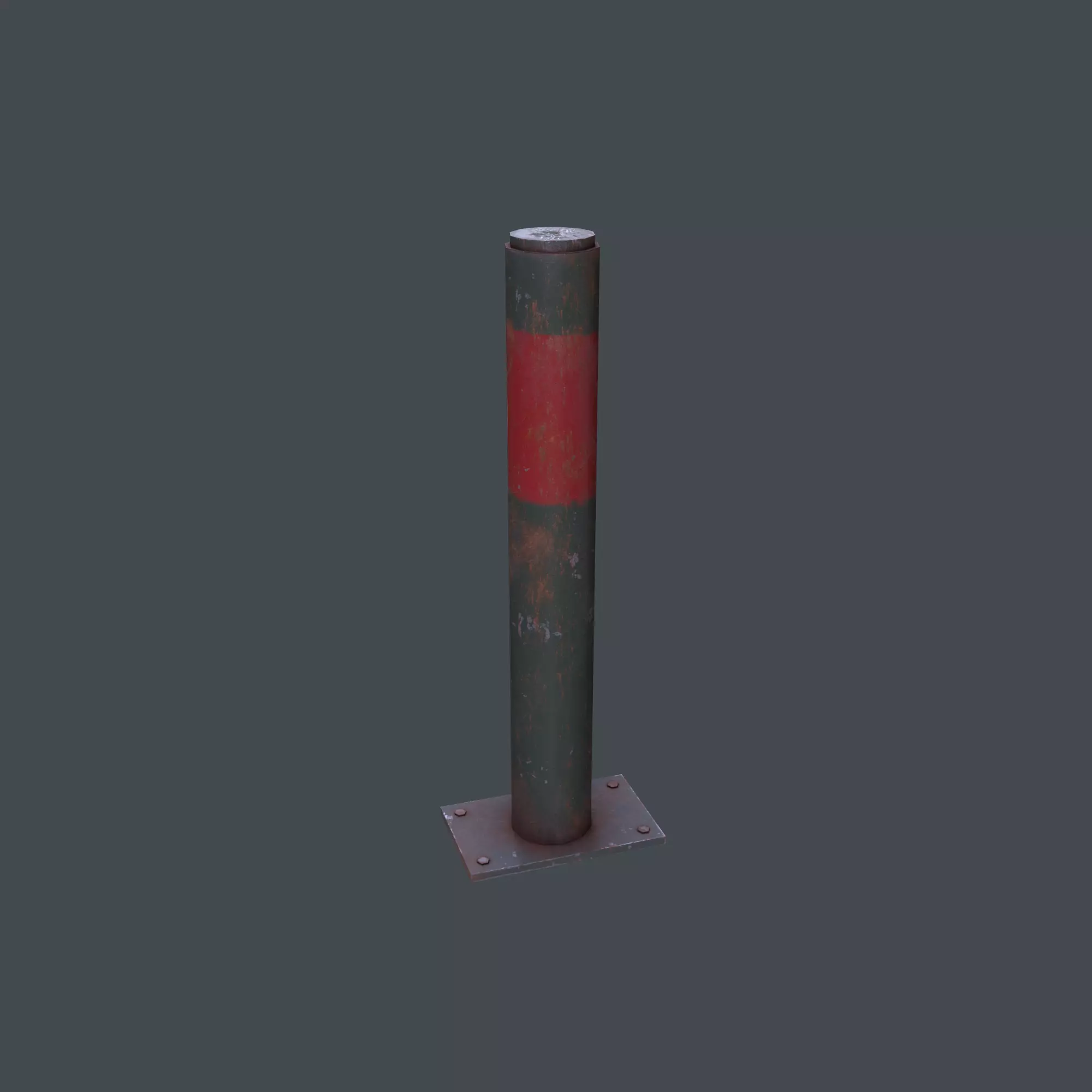Post Barrier 3D model_0