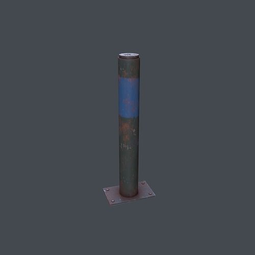 Post Barrier Barricade 3D model