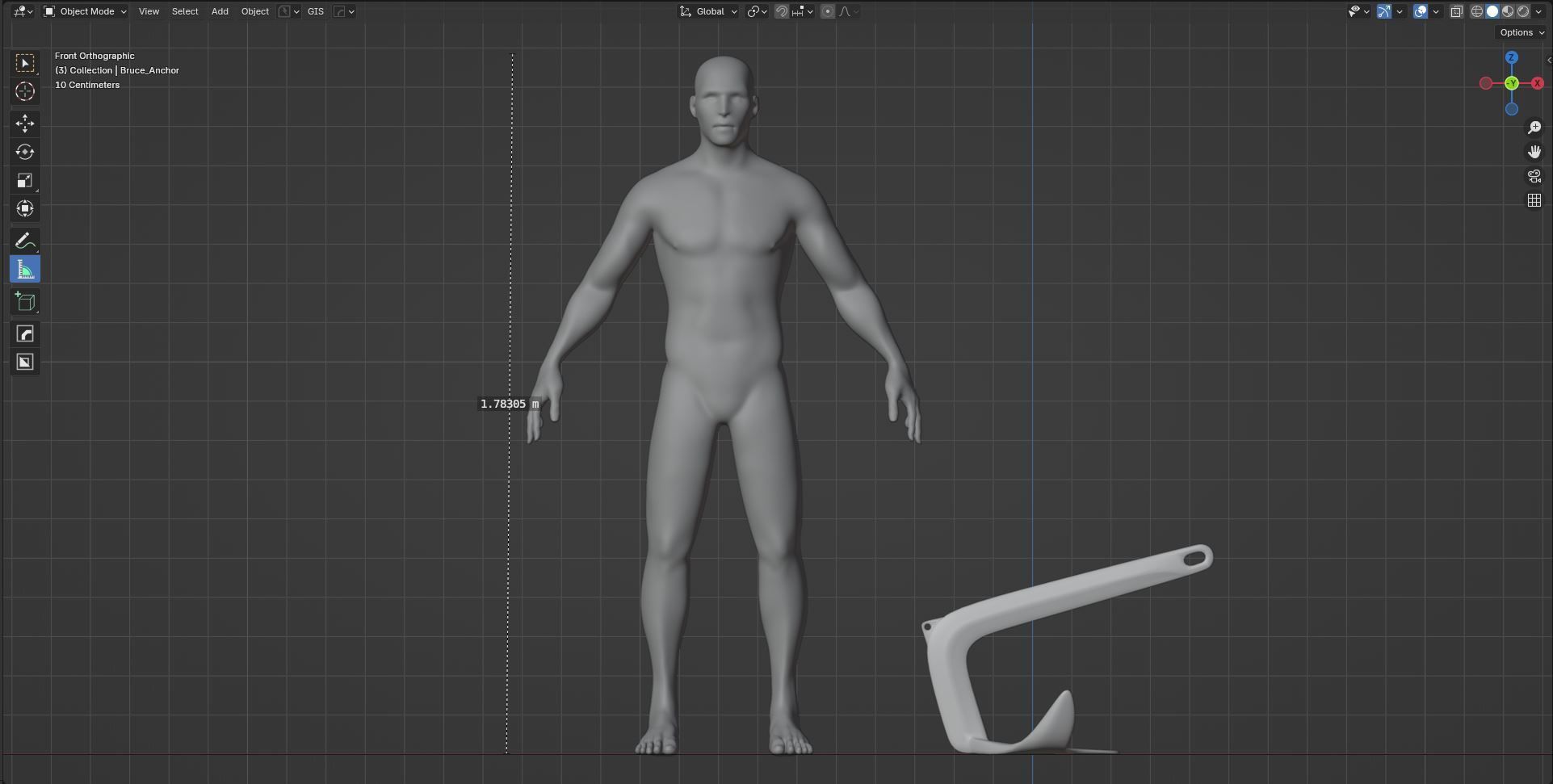 Bruce - Claw Anchor 3D model_12