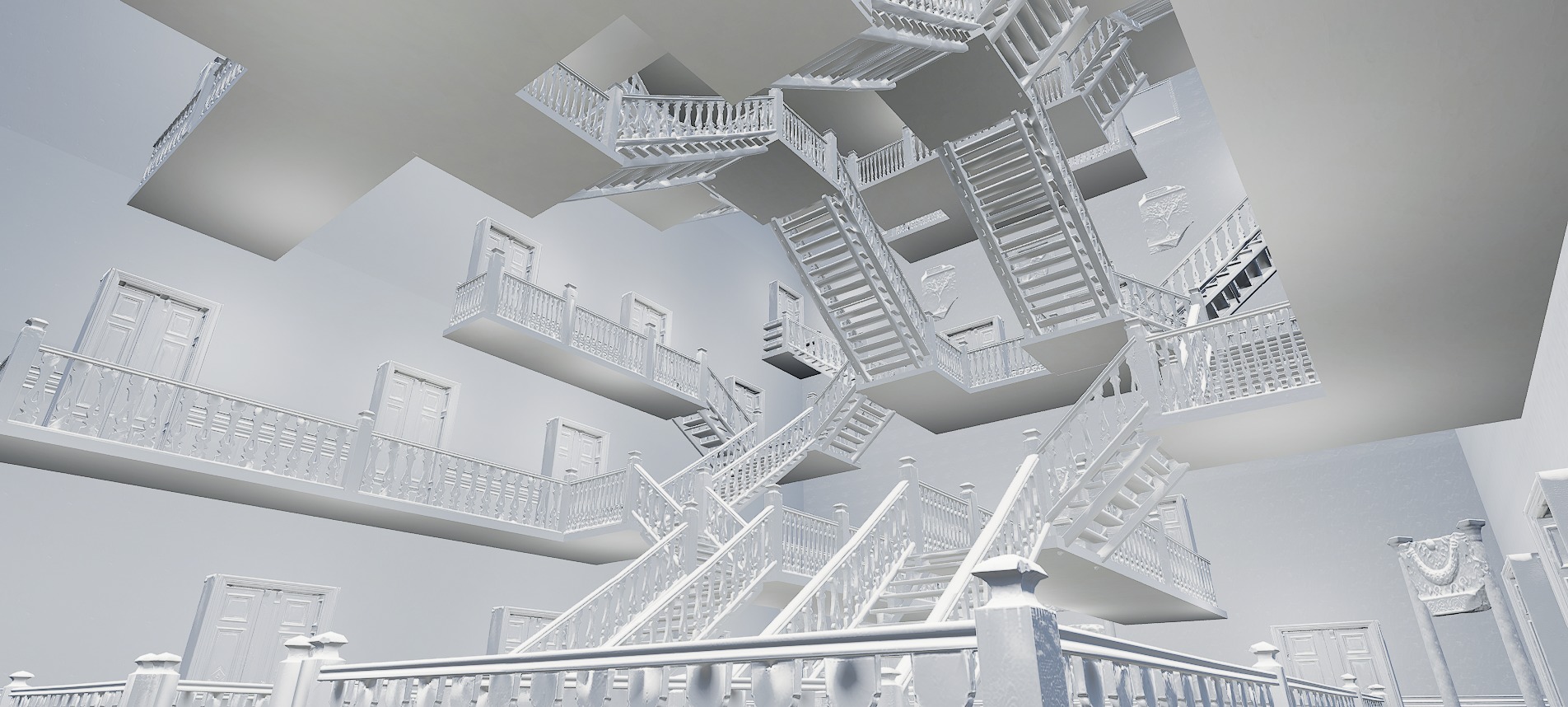 Victorian Elite Hotel 10 Storey 3D model_58