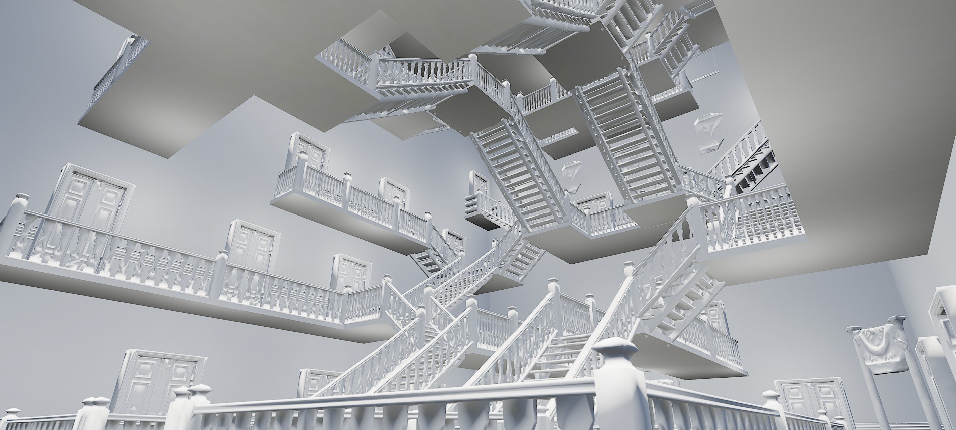 Victorian Elite Hotel 10 Storey 3D model_57