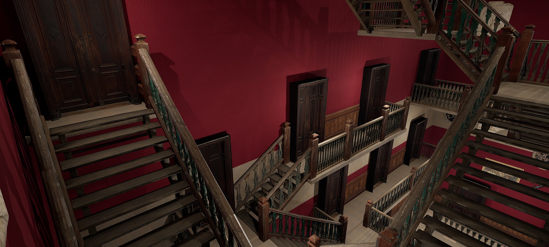 Victorian Elite Hotel 10 Storey 3D model_40