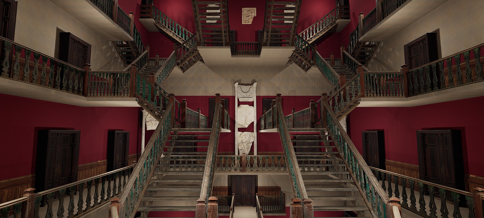 Victorian Elite Hotel 10 Storey 3D model_32