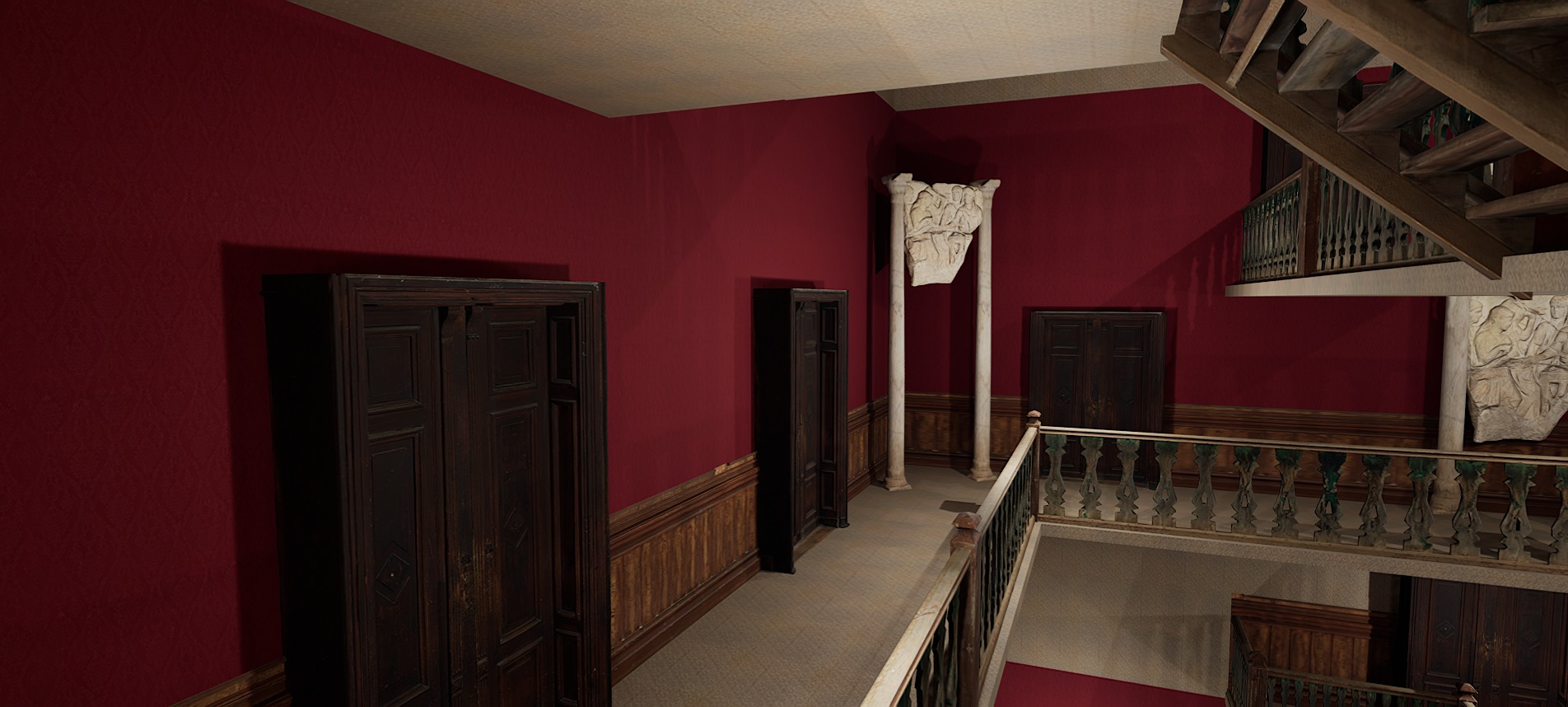 Victorian Elite Hotel 10 Storey 3D model_36