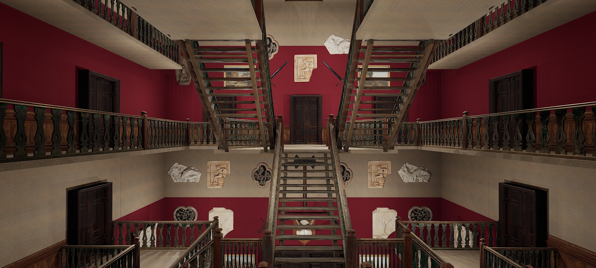 Victorian Elite Hotel 10 Storey 3D model_26