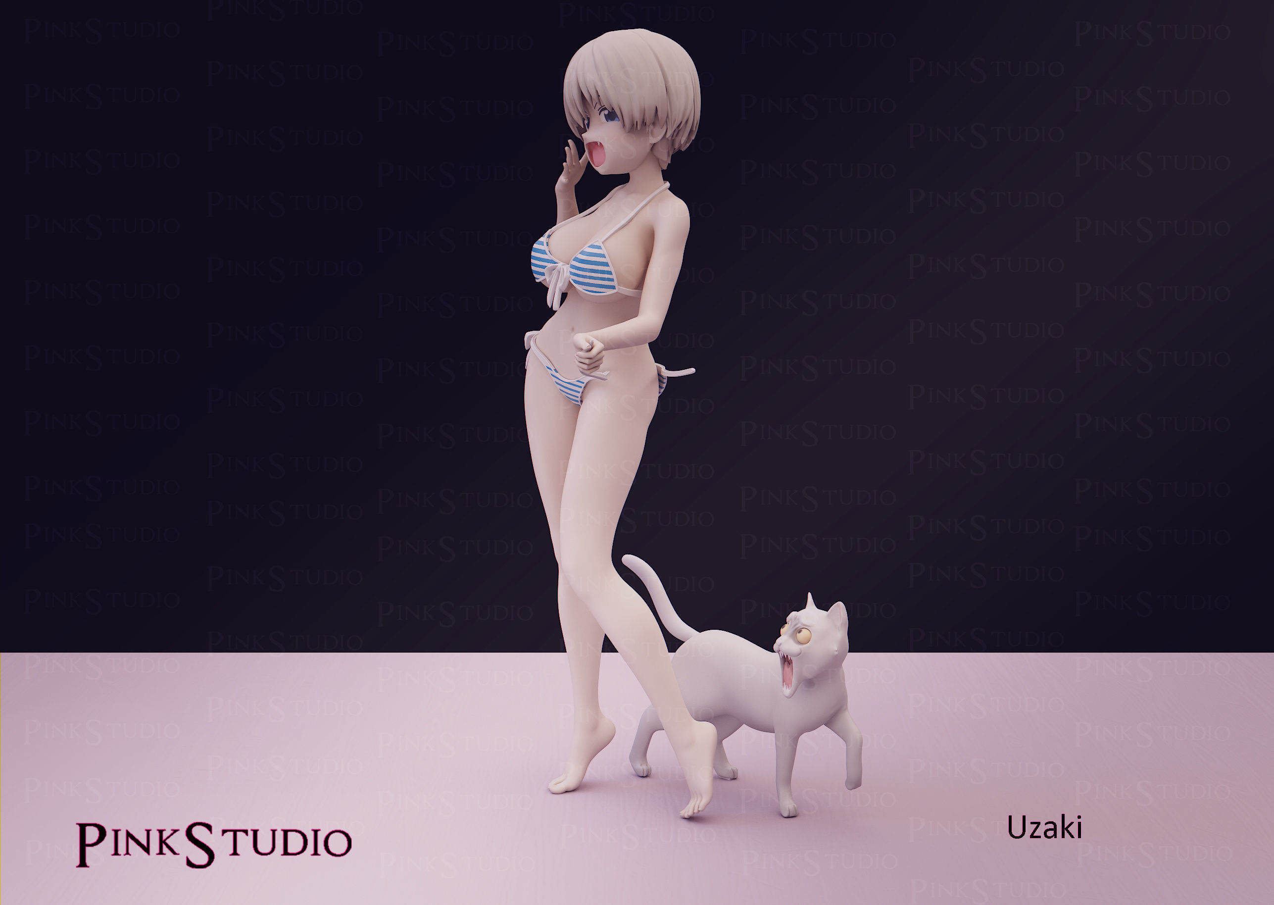 Uzaki-chan Wants to Hang Out - Hana Uzaki 3D print model_8