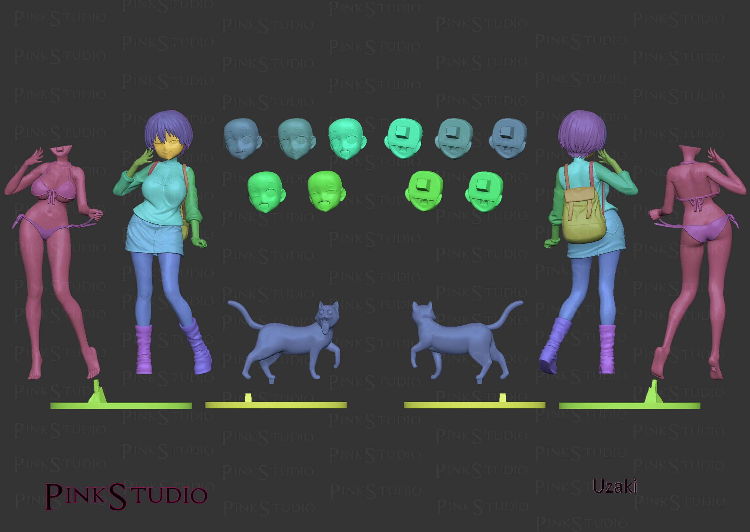 Uzaki-chan Wants to Hang Out - Hana Uzaki 3D print model_23