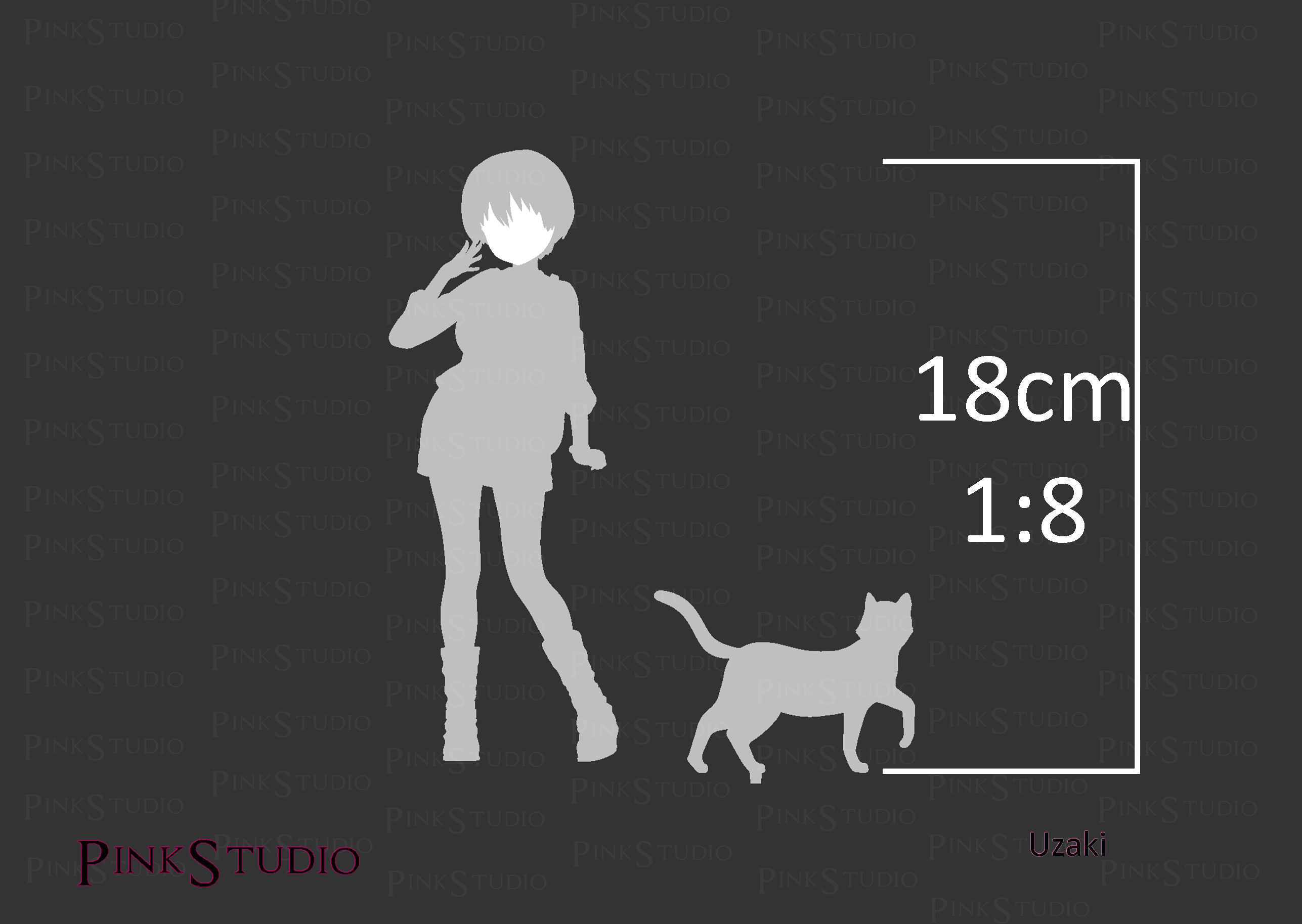 Uzaki-chan Wants to Hang Out - Hana Uzaki 3D print model_24