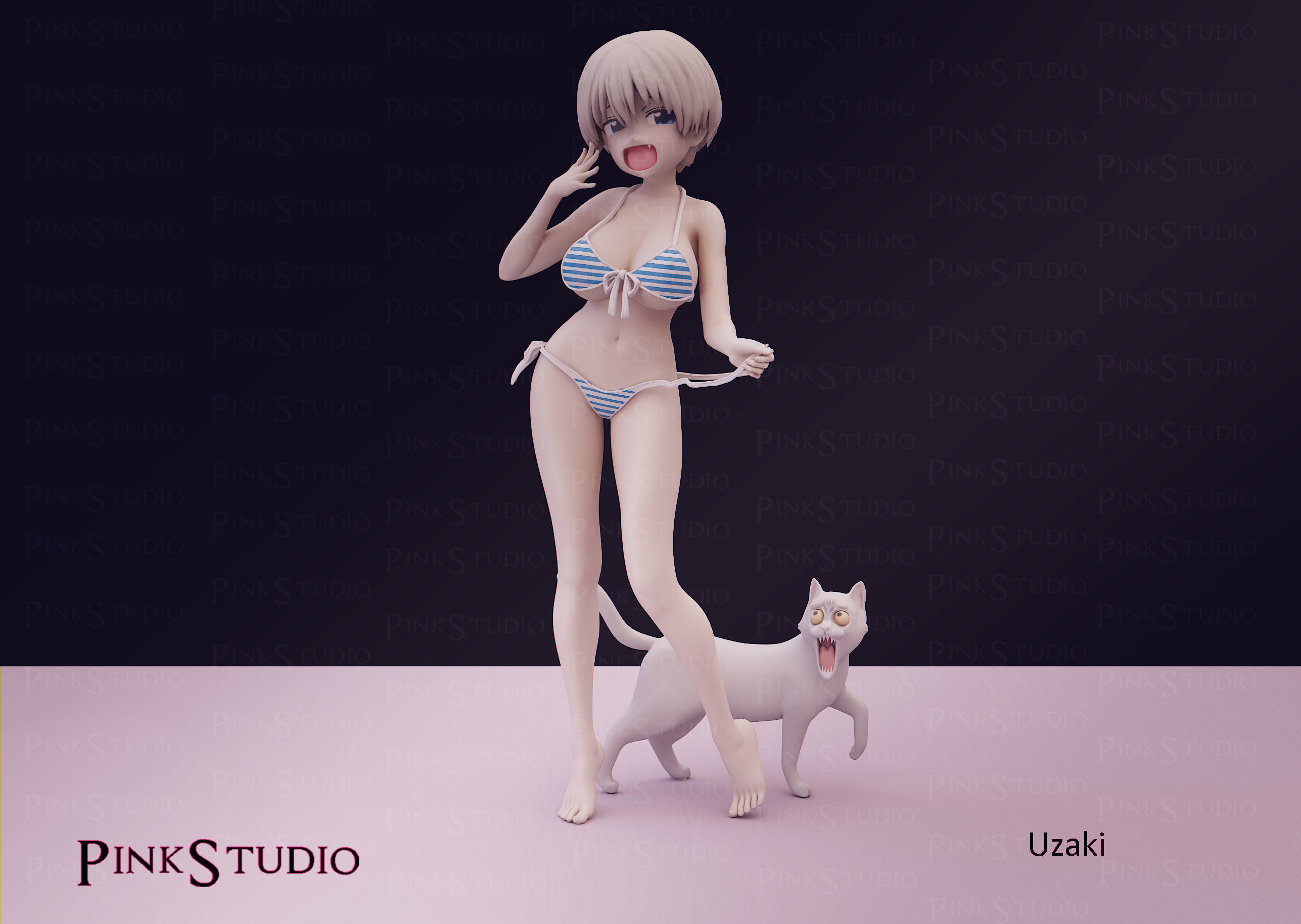 Uzaki-chan Wants to Hang Out - Hana Uzaki 3D print model_12