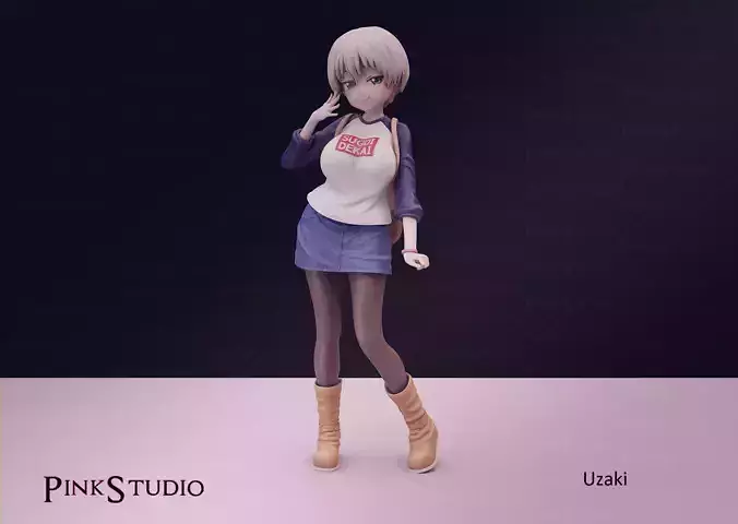 Uzaki-chan Wants to Hang Out - Hana Uzaki 3D print model