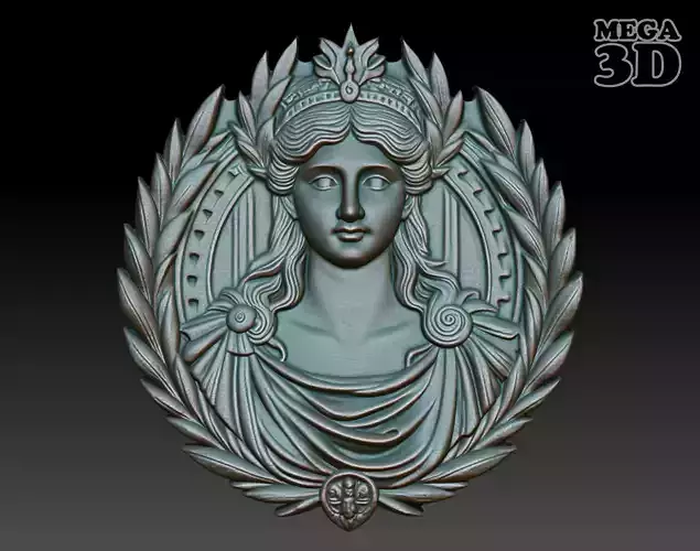 Roman Queen basrelief 17 241003