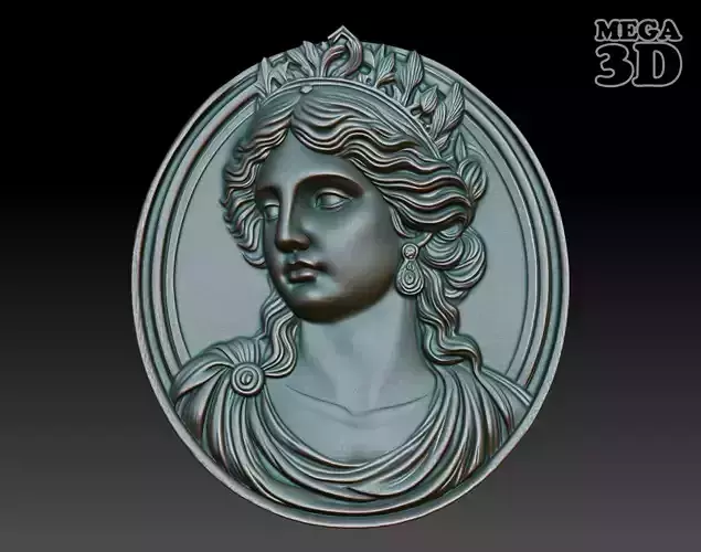 Roman Queen basrelief 13 241003