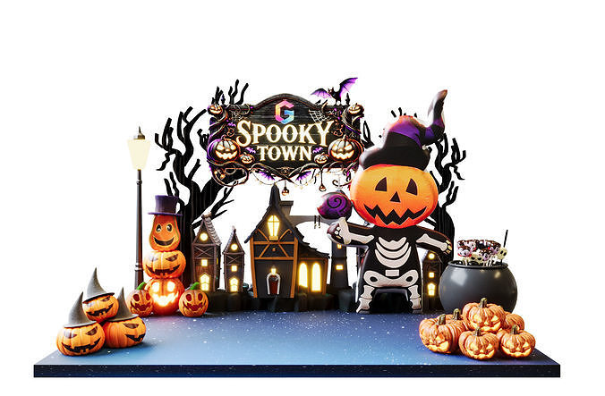 Halloween Booth Design 3D model