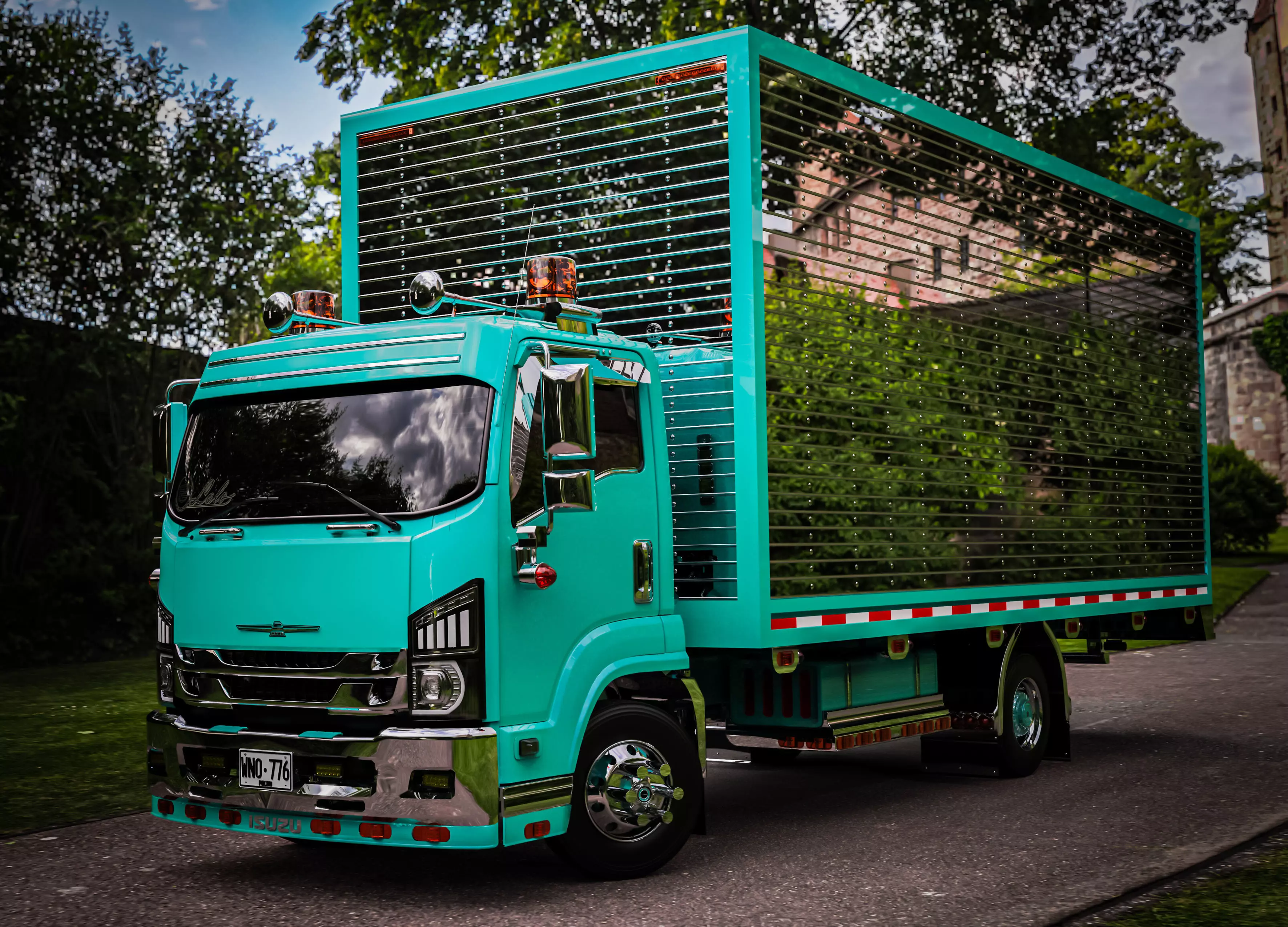 Isuzu FRR Forward box truck 3D model