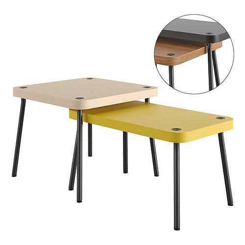 Nest of tables Sonhult 3D model