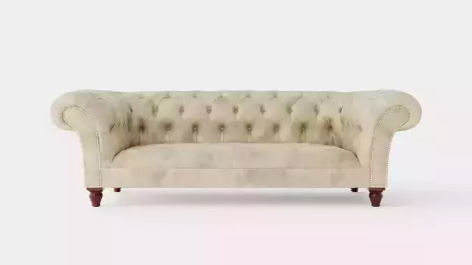 Chesterfield Sofa Low-poly 3D model