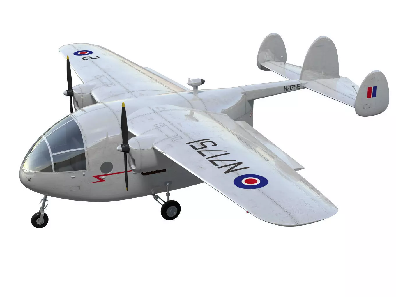 Miles Aerovan 3D model_0