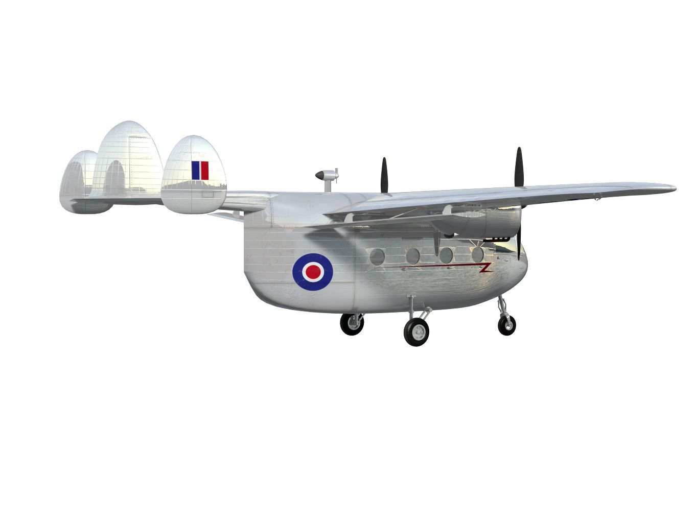 Miles Aerovan 3D model_5