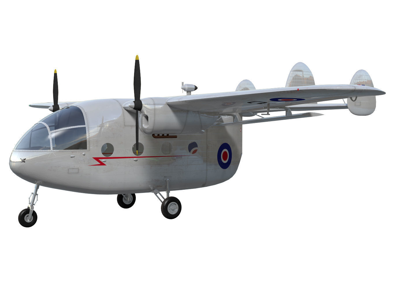 Miles Aerovan 3D model_2
