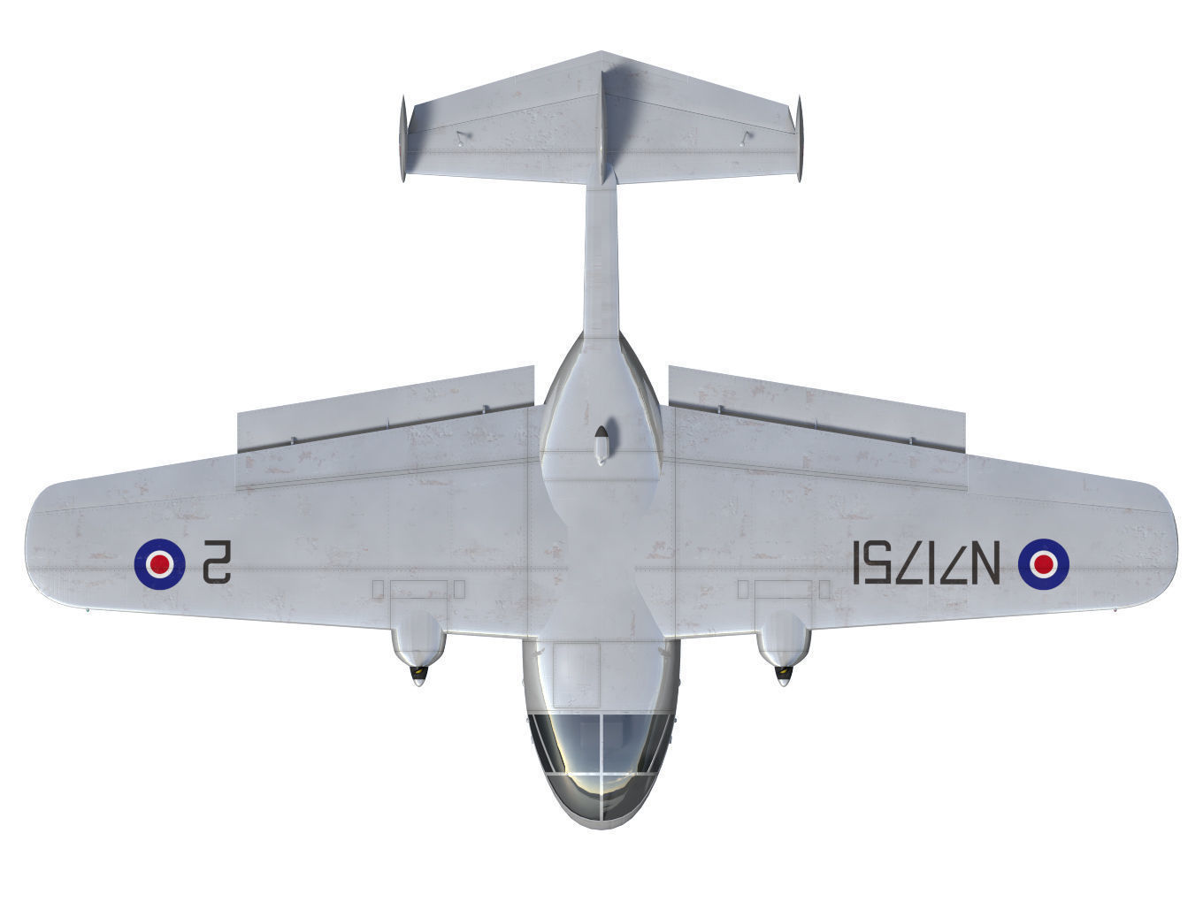 Miles Aerovan 3D model_8